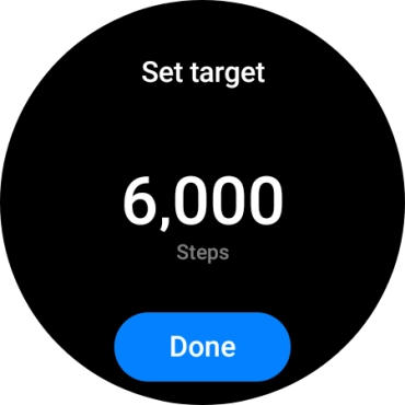 Slide your finger up or down on the screen to select the required goal. Slide your finger up or down on the screen to select the required goal.