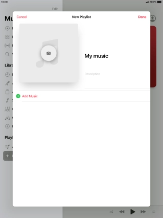 Press Add Music.