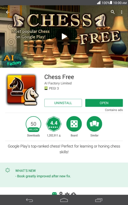 Press UNINSTALL.