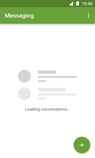 Press the new message icon. Press the new message icon.