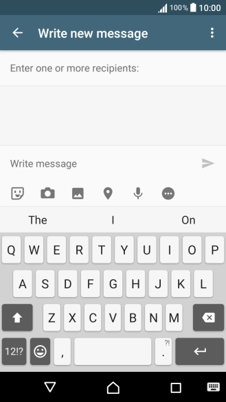 Open a new note, message or email message to bring up the keypad and your phone is ready for text input.