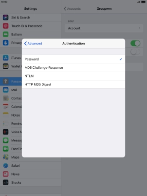 Press Password.