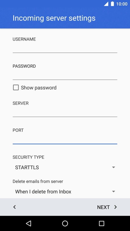 Press the drop down list below 