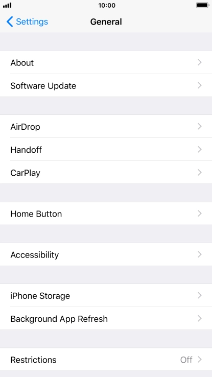 Press Software Update. If a new software version is available, it's displayed. Follow the instructions on the screen to update the phone software.