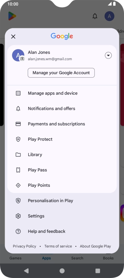 Press Settings. Press Settings.