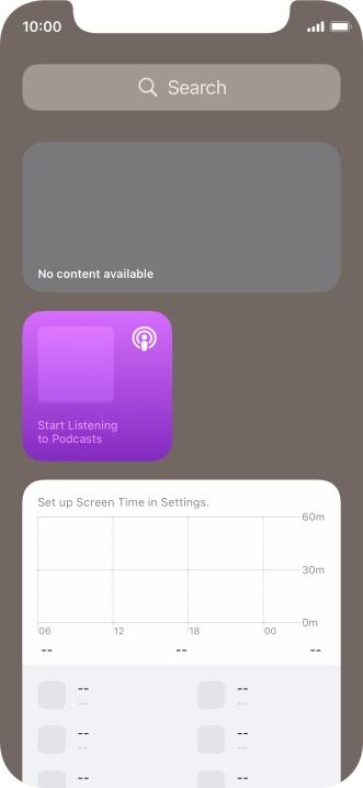 Press and hold the required Widget Stack.
