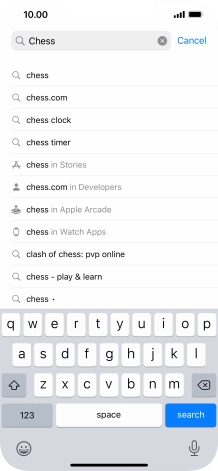 Press search.