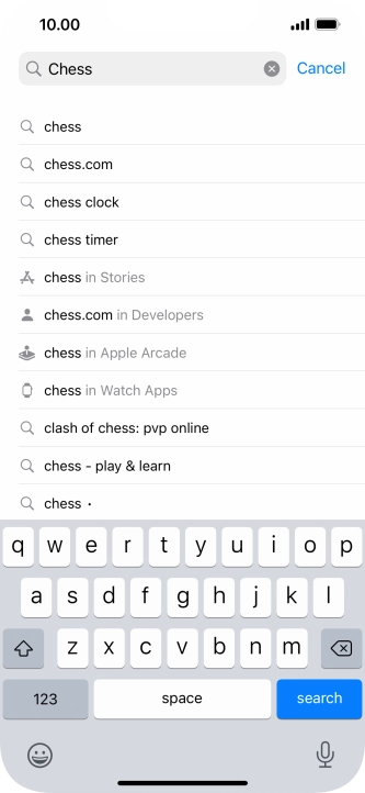 Press search.
