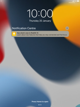 Press the required notification and follow the instructions on the screen to use the selected function.