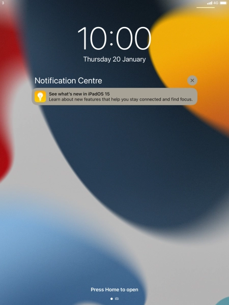 Press the required notification and follow the instructions on the screen to use the selected function.