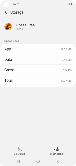 Press Clear cache.