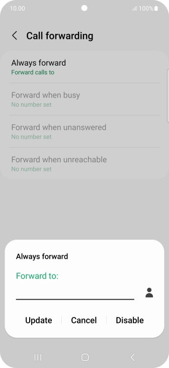 Press Disable.