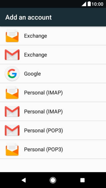 Press Google.
