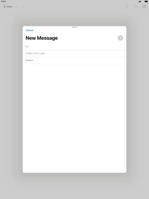 Press To: and key in the first letters of the recipient's name. Press To: and key in the first letters of the recipient's name.