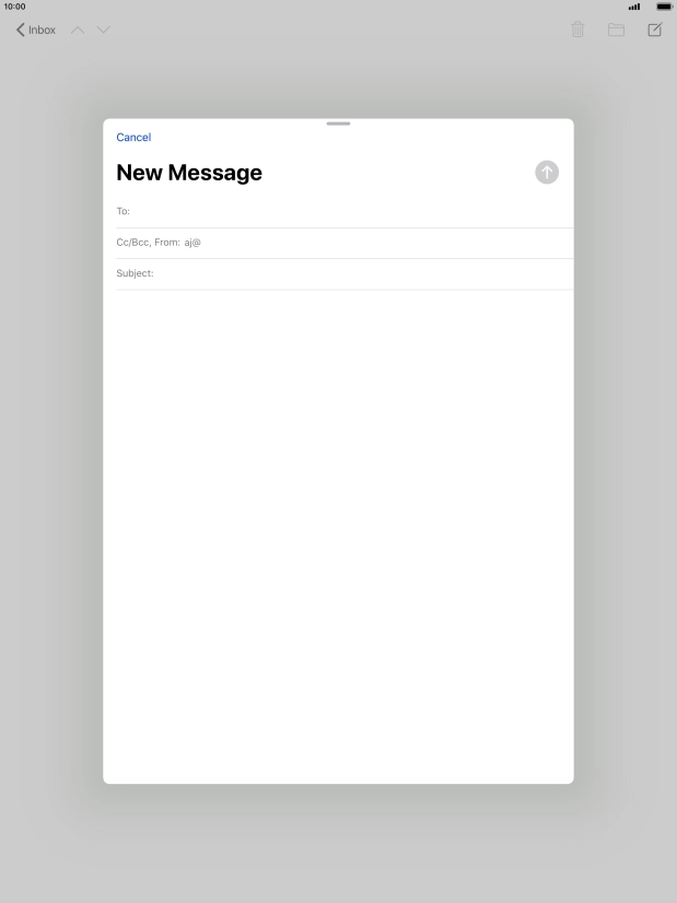 Press To: and key in the first letters of the recipient's name. Press To: and key in the first letters of the recipient's name.
