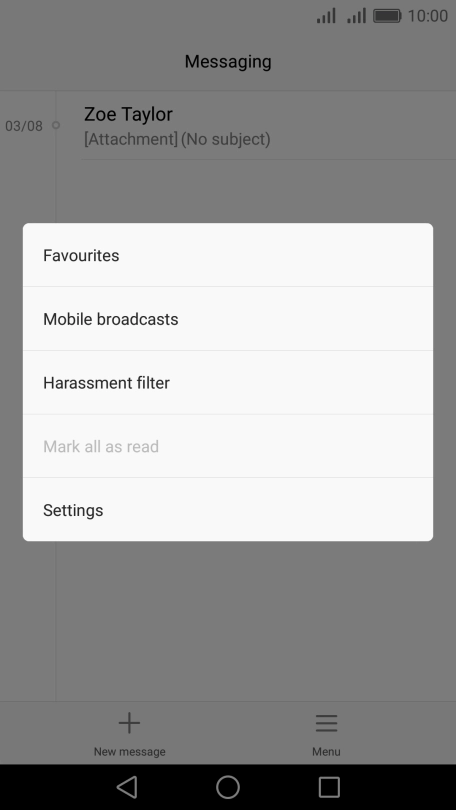 Press Settings.