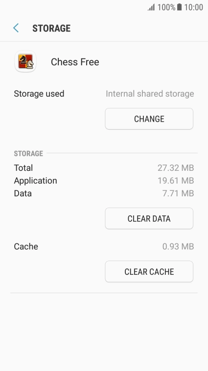 Press CLEAR CACHE. Press CLEAR CACHE.