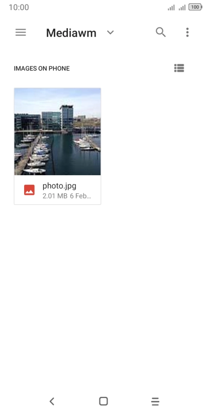 Press the required picture.