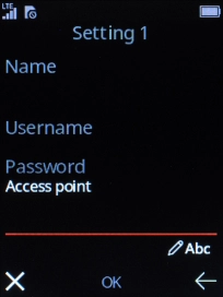 Key in live.vodafone.com and press the Navigation key. Key in live.vodafone.com and press the Navigation key.