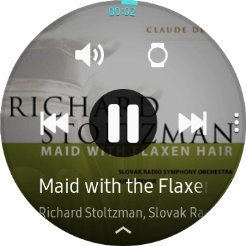 Press the volume icon. Press the volume icon.
