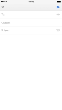 Press the search field and key in the first letters of the recipient's name.