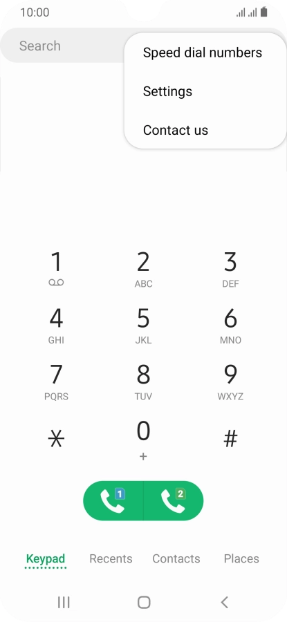 Press Settings.