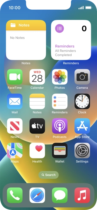 When the phone is turned on, you can always see the battery power level. The larger the coloured section of the battery icon, the more remaining battery power.