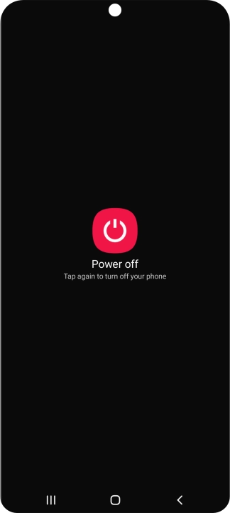 Press Power off.
