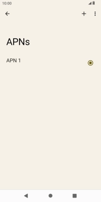 Press the add icon. Press the add icon.