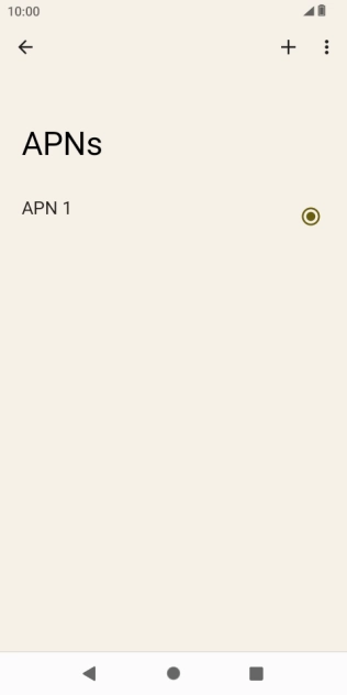Press the add icon. Press the add icon.
