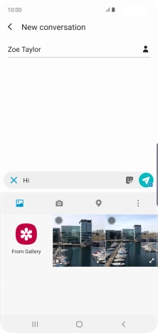 Press the picture icon. Press the picture icon.