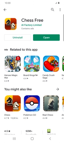 Press the Home key to return to the home screen.