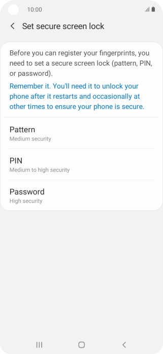 Press the required phone lock code and follow the instructions on the screen to create an additional phone lock code. Press the required phone lock code and follow the instructions on the screen to create an additional phone lock code.