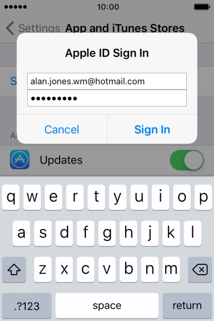 Press Sign In.