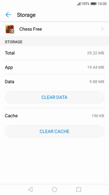 Press CLEAR CACHE. Press CLEAR CACHE.
