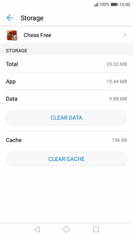 Press CLEAR CACHE. Press CLEAR CACHE.