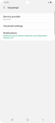 Press Voicemail settings.