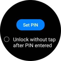 Press Set PIN.