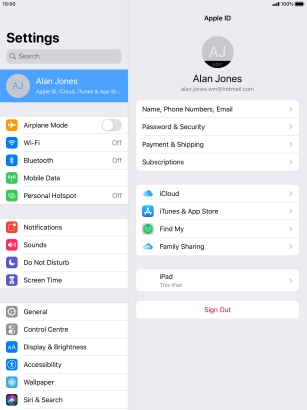 Press the Home key to return to the home screen.