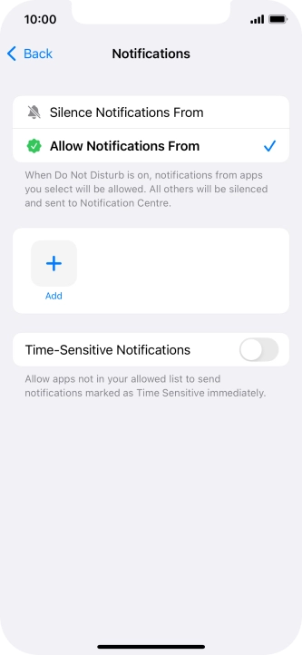 Press the indicator next to Press the indicator next to