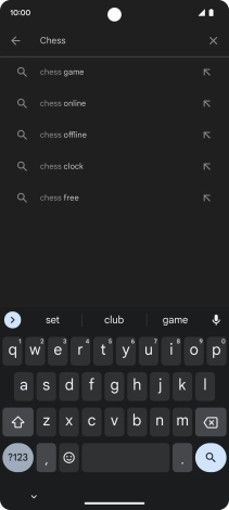 Key in the name or subject of the required app and press the search icon. Key in the name or subject of the required app and press the search icon.