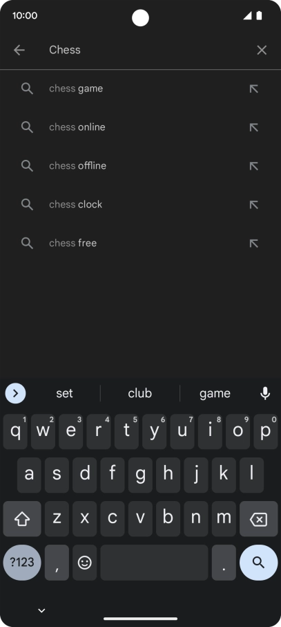 Key in the name or subject of the required app and press the search icon. Key in the name or subject of the required app and press the search icon.