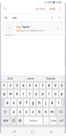 Press the required contact. Press the required contact.
