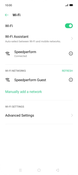 Press the Home key to return to the home screen. Press the Home key to return to the home screen.