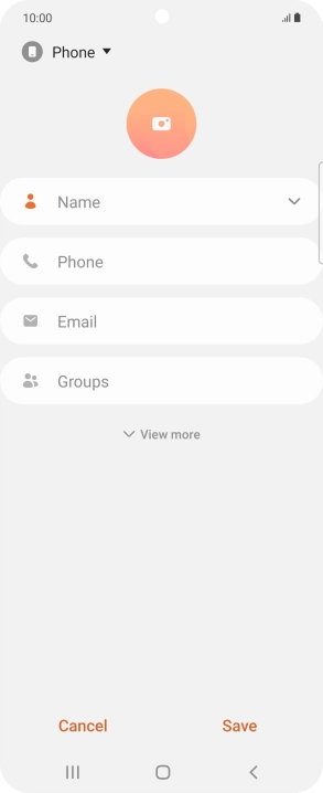 Press the address book drop down list.