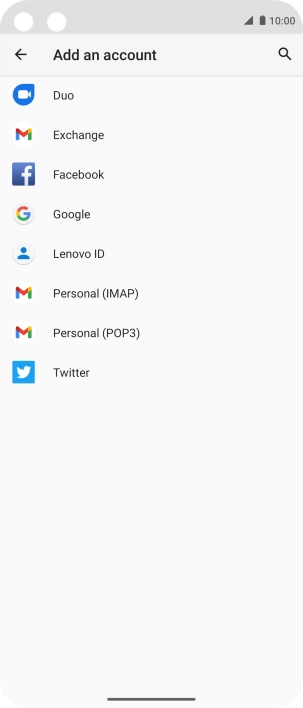 Press Google.