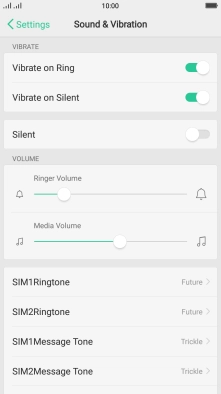 Press SIM1Ringtone.