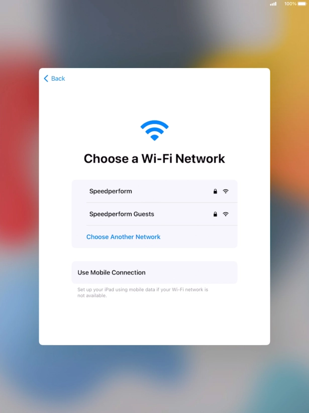 Press the required Wi-Fi network. Press the required Wi-Fi network.