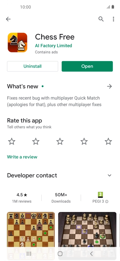 Press Uninstall. Press Uninstall.