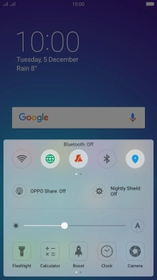 Press the sound mode icon to turn silent mode on or off.